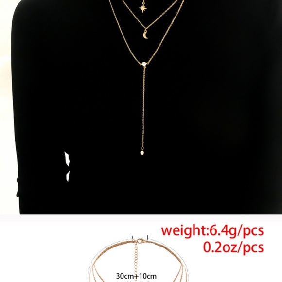 3/$35🔥 💕Last one Moon Star Necklaces - Picture 6 of 7